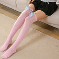 White Bow Knee-high Foot Socks - BBCxMaster - White Bow Knee-high Foot Socks - BBCxMaster