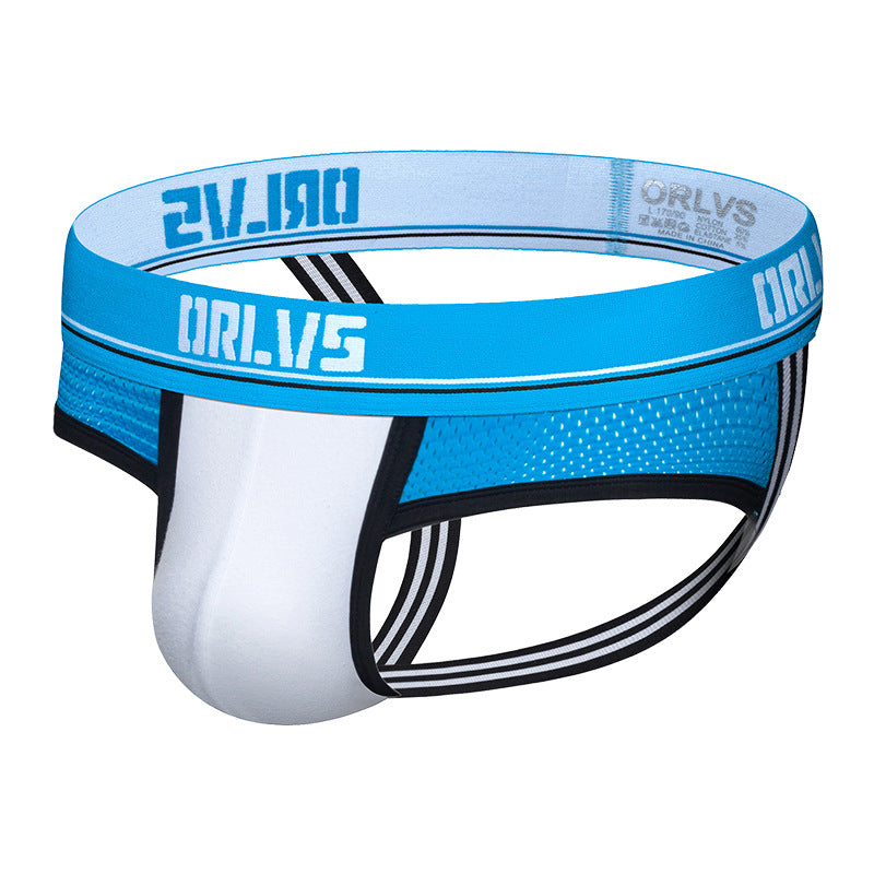 Men's Low-Waist Color Matching Thong Underwear