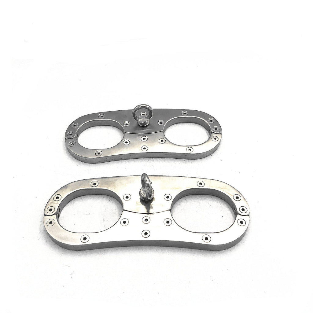 Stainless Steel Heavy Classical Fixed Handcuffs - Restraints - BBCxMaster - Stainless Steel Heavy Classical Fixed Handcuffs - Restraints - BBCxMaster