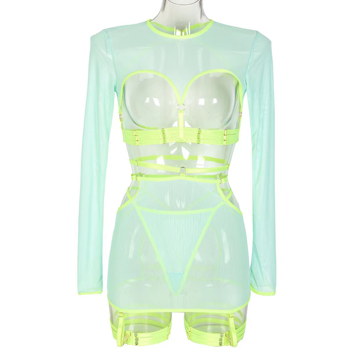 Women's Cutout Lace-up Personalized Long-sleeved Suit