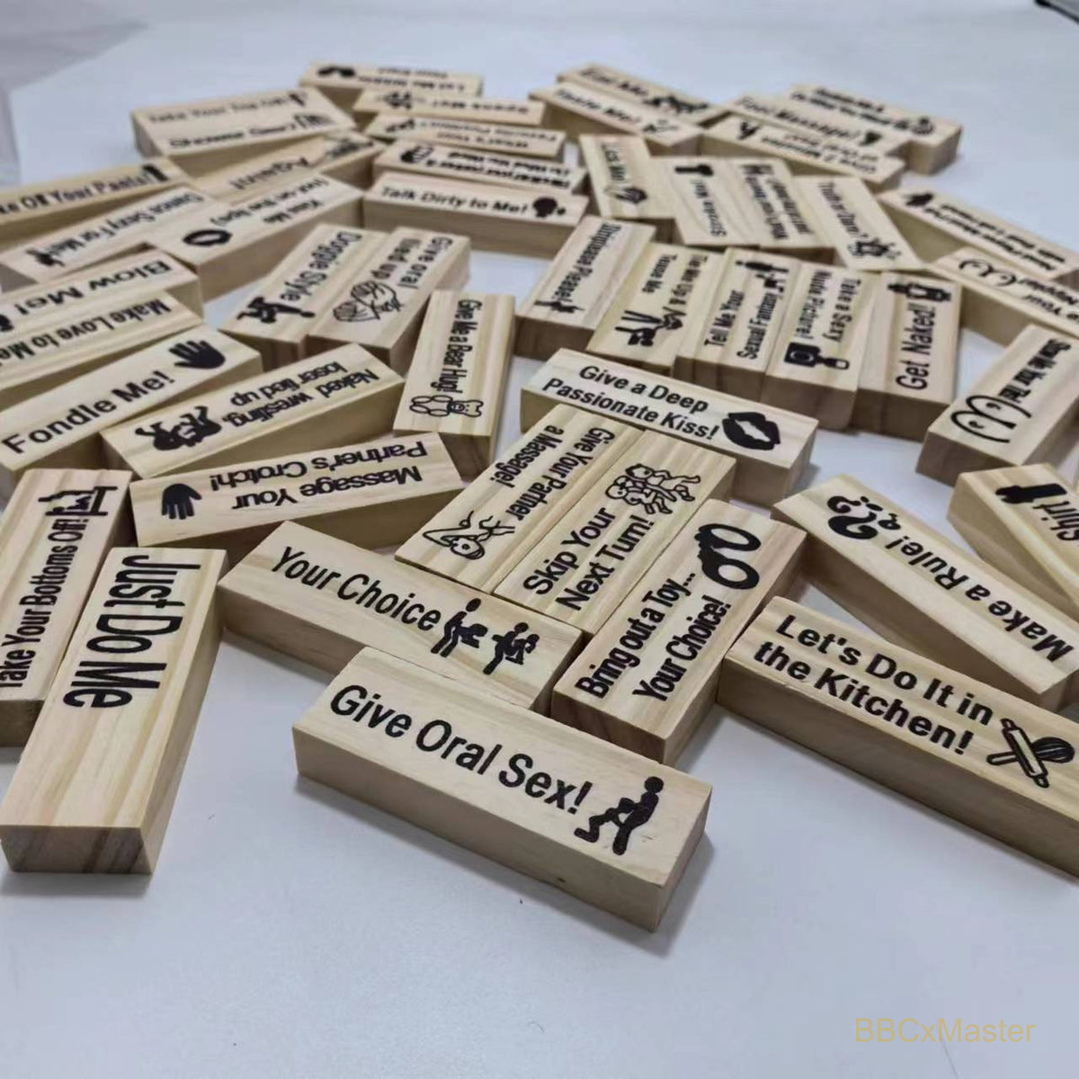 Couple Game Night Intimacy Block Tower Jenga Game Valentine Tumbling T - BBCxMaster - Couple Game Night Intimacy Block Tower Jenga Game Valentine Tumbling T - BBCxMaster